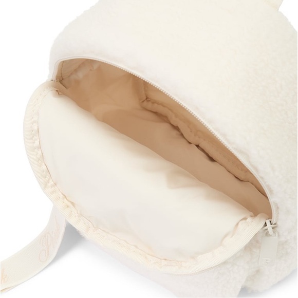 PINK Cozy White Shell Mini Convertible Backpack - Picture 3 of 5